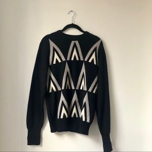 Vintage 100% cashmere geometric sweater